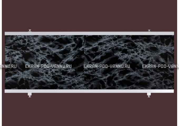 Экран EUROPLEX Универсал черный мрамор – купить по цене 6250 руб. в интернет-магазине в городе Волгоград картинка 1