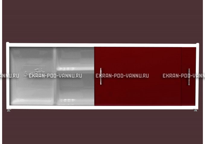 Экран с полочкой - Бордо – купить по цене 6880 руб. в интернет-магазине в городе Волгоград картинка 1