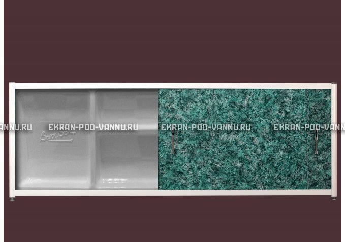 Экран с полкой - Малахит – купить по цене 6280 руб. в интернет-магазине в городе Волгоград картинка 1