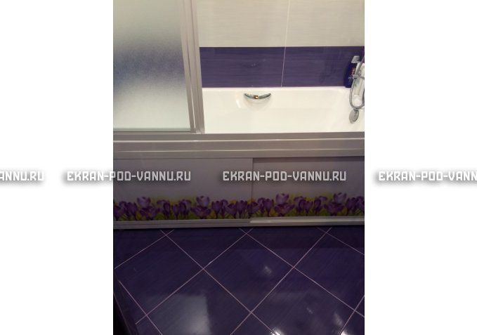 Экран на роликах EUROPLEX  Ирисы – купить по цене 12400 руб. в интернет-магазине в городе Волгоград картинка 4
