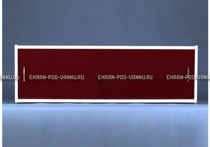 Раздвижной экран EUROPLEX Комфорт бордовый – купить по цене 7150 руб. в интернет-магазине в городе Волгоград картинка 1
