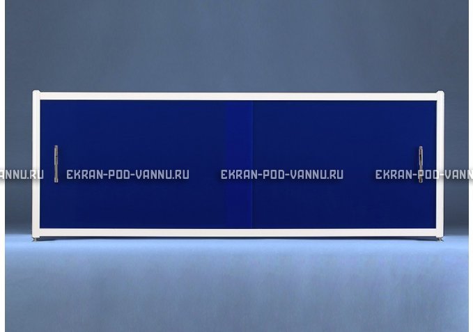 Раздвижной экран EUROPLEX Комфорт синий – купить по цене 6750 руб. в интернет-магазине в городе Волгоград картинка 1