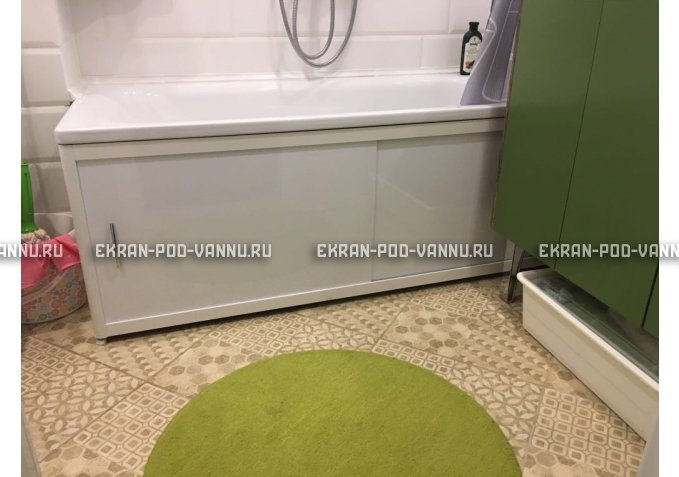 Раздвижной экран EUROPLEX Комфорт белый – купить по цене 6400 руб. в интернет-магазине в городе Волгоград картинка 1