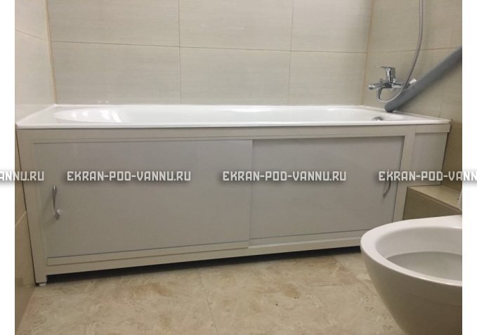 Экран  EUROPLEX Роликс белый с вставкой – купить по цене 10400 руб. в интернет-магазине в городе Волгоград картинка 4