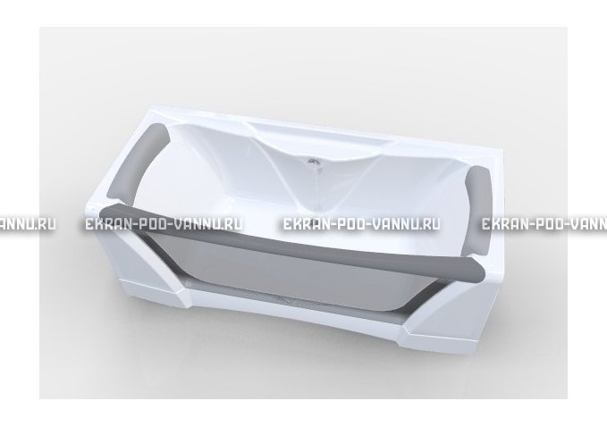 Прозрачная ванна 1MarKa Dolce Vita 180x80 – купить по цене 43200 руб. в интернет-магазине в городе Волгоград картинка 2
