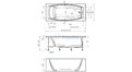 Отрезная ванна 1MarKa Pragmatika 173-155х75 см  – купить по цене 15450 руб. в интернет-магазине в городе Волгоград картинка 25
