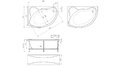 Акриловая ванна 1MarKa Catania 150x100 – купить по цене 17050 руб. в интернет-магазине в городе Волгоград картинка 13
